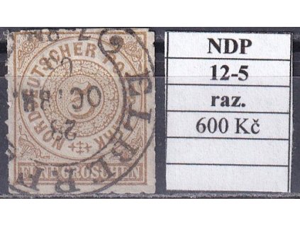 Hufeisenstempel 12-5 NDP razítkované