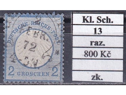 Hufeisenstempel 13 kl. Schild razítkované zkoušené