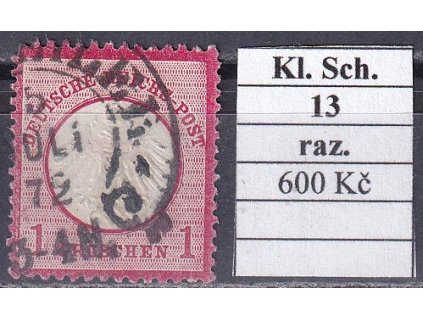 Hufeisenstempel 13 kl. Schild razítkované