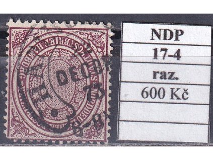 Hufeisenstempel 17-4 NDP razítkované