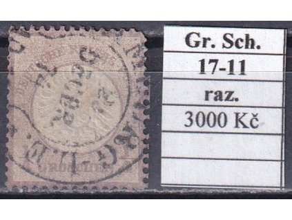 Hufeisenstempel 17-11 gr. Schild razítkované
