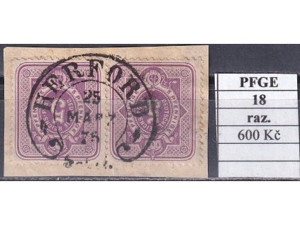 Hufeisenstempe 18 PFGE razítkované