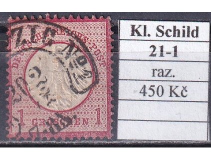 Hufeisenstempel 21-1 kl. Schild razítkované