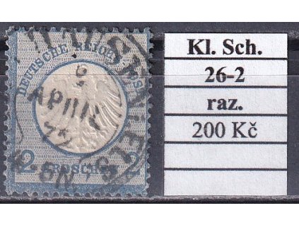 Hufeisenstempel 26-2 kl. Schild razítkované