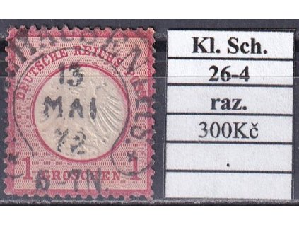 Hufeisenstempel 26-4 kl. Schild razítkované
