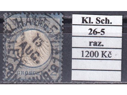 Hufeisenstempel 26-5 kl. Schild razítkované