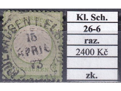 Hufeisenstempel 26-6 kl. Schild razítkované zkoušené