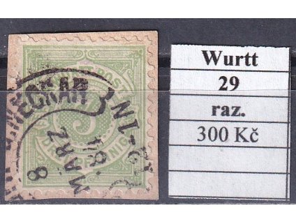Hufeisenstempel 29 Wurttemberg razítkované