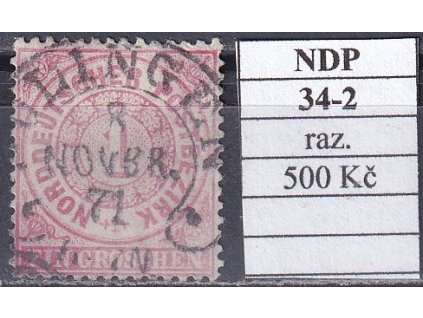 Hufeisenstempel 34-2 NDP razítkované