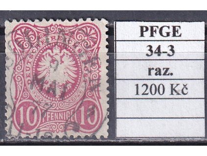 Hufeisenstempel 34-3 PFGE razítkované