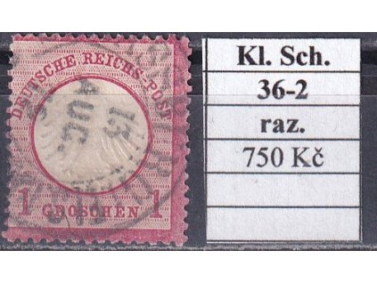 Hufeisenstempel 36-2 kl. Schild razítkované