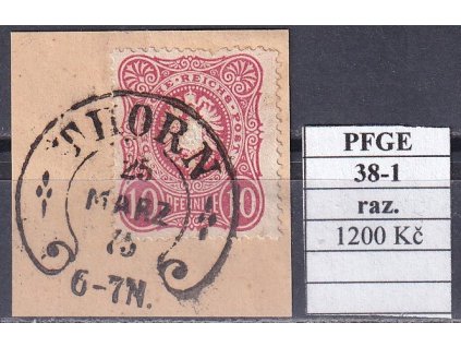 Hufeisenstempel 38-1 PFGE razítkované