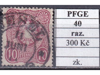 Hufeisenstempel 40 PFGE razítkované zkoušené