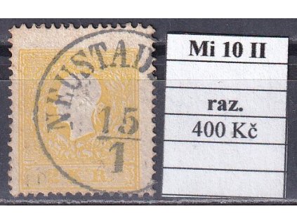 Rakousko Mi 10 II razítkované