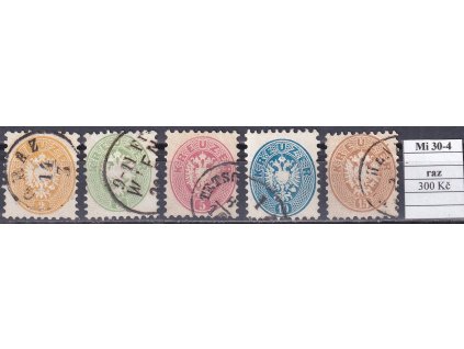 Rakousko Mi 30-4 razítkované