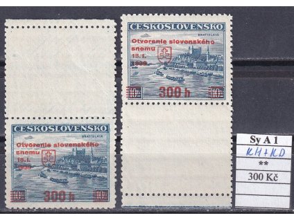 Slovenský stát Sy A1 KH + KD svěží