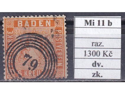 Baden Mi 11 b razítkované zkoušené dv.