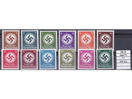 Deutsches Reich Mi D 166-77 svěží