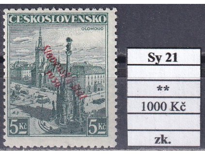 Slovenský štát Sy 21 svěží zkoušené