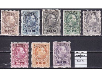 Rakousko Mi T 10-7 SPECIMEN po nálepce