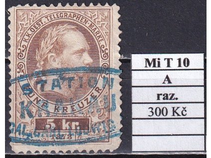 Rakousko Mi T 10 A razítkované