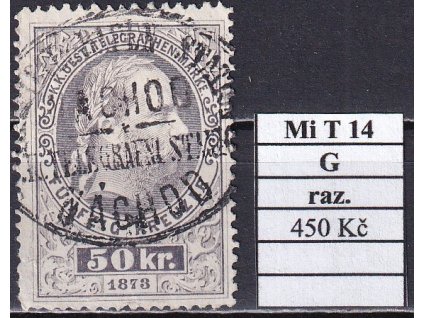Rakousko Mi T 14 G razítkované