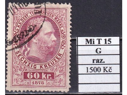 Rakousko Mi T 15 G razítkované