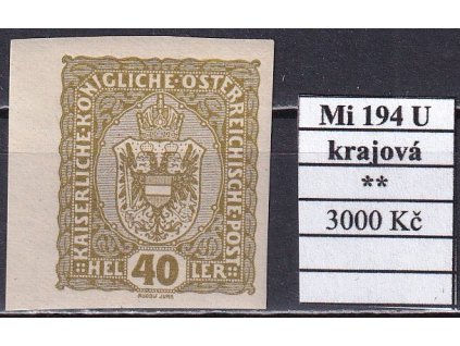 Rakousko Mi 194 U krajová svěží