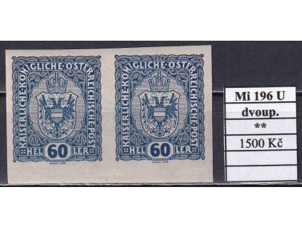 Rakousko Mi 196 U dvoupáska svěží