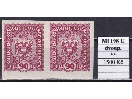 Rakousko Mi 198 U dvoupáska svěží