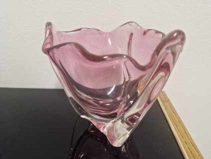 Jemná mísa z hutního skla - Josef Hospodka