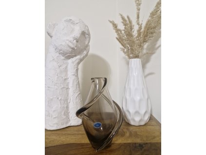 Fialová váza z hutního skla - Miloslav Klinger