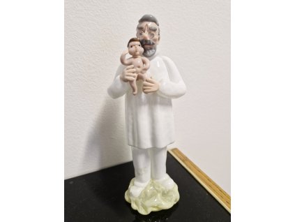 Vzácná sběratelská figurka "Gynekolog-porodník" - J. Brychta