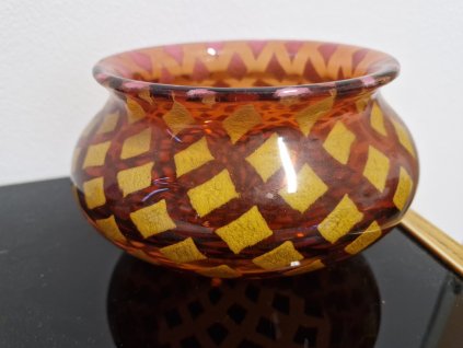 Sběratelský klenot - mísa z hutního skla, J. Hospodka