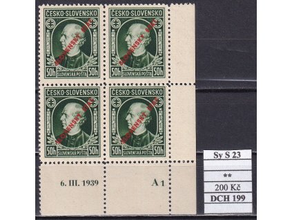 Slovenský štát Sy 23 DCH 199 svěží
