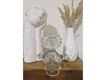 Svícen z lisovaného skla - Adolf Matura