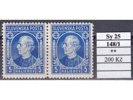 Slovenský štát Sy 25 DCH 148/1 svěží