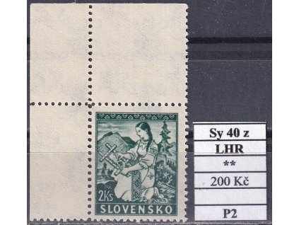 Slovenský štát Sy 40 z LHR P2 svěží