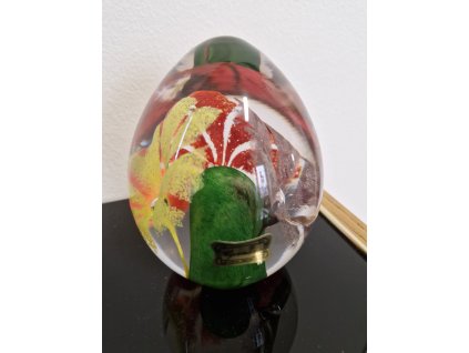 Nádherné těžítko z hutního skla - EGERMANN