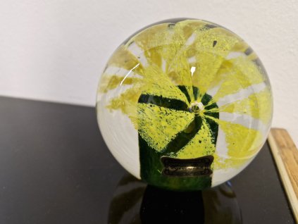 Nádherné těžítko z hutního skla - EGERMANN