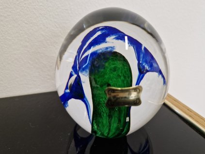 Nádherné těžítko z hutního skla - EGERMANN