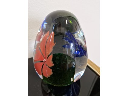 Nádherné těžítko z hutního skla - EGERMANN