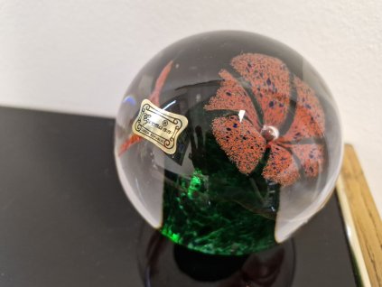 Nádherné těžítko z hutního skla - EGERMANN