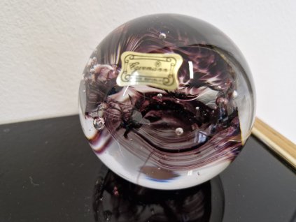 Nádherné těžítko z hutního skla - EGERMANN