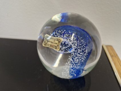 Nádherné těžítko z hutního skla - EGERMANN