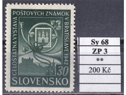 Slovenský štát Sy 68 DCH 3 svěží