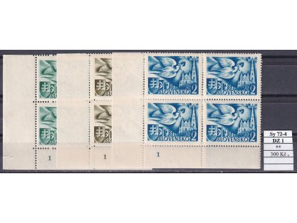 Slovenský štát Sy 72-4 DZ 1 svěží