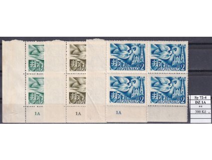Slovenský štát Sy 72-4 DZ 1A svěží