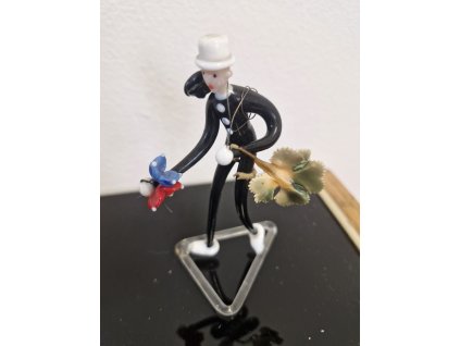Skleněná figurka Kominík - Jaroslav Brychta