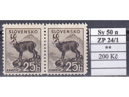 Slovenský štát Sy 50 n ZP 24/1 svěží